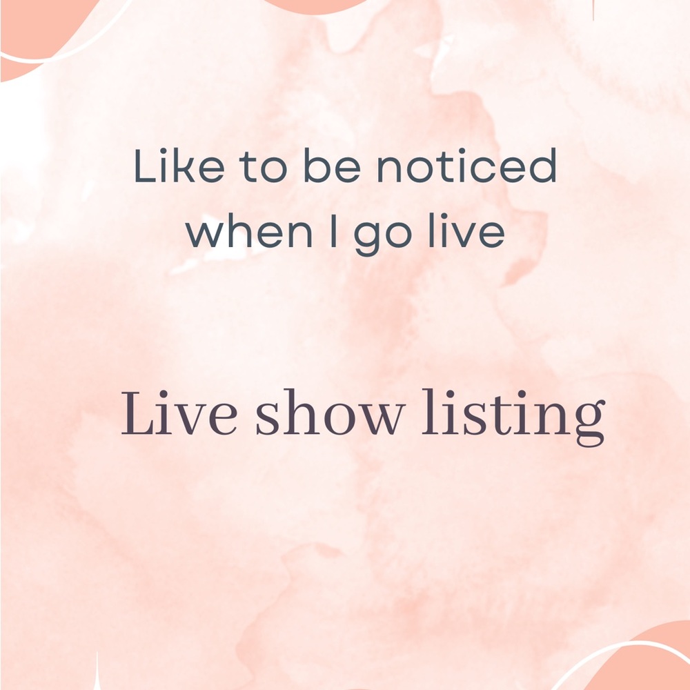 Live Show listing